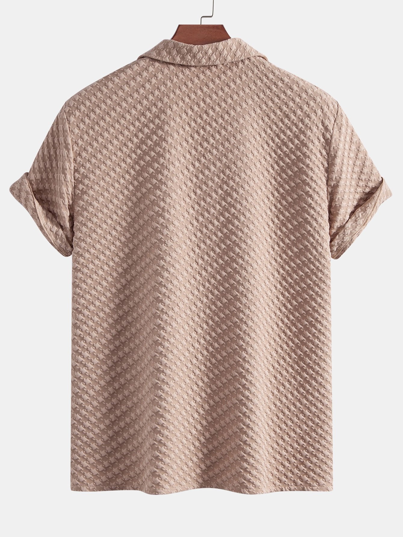 Set – kubánská košile jacquard kohoutí stopa a lněné kalhoty