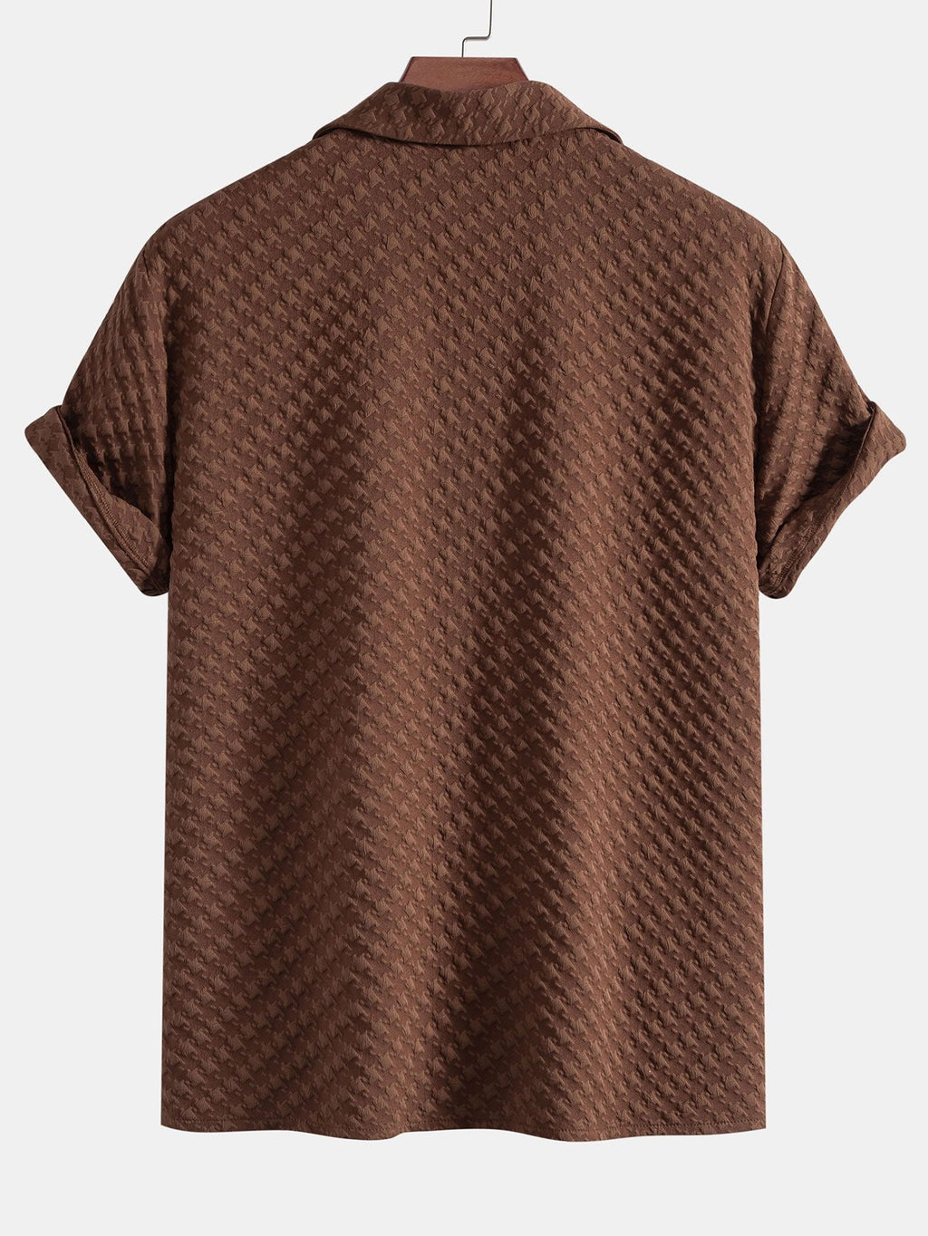 Set – kubánská košile jacquard kohoutí stopa a lněné kalhoty