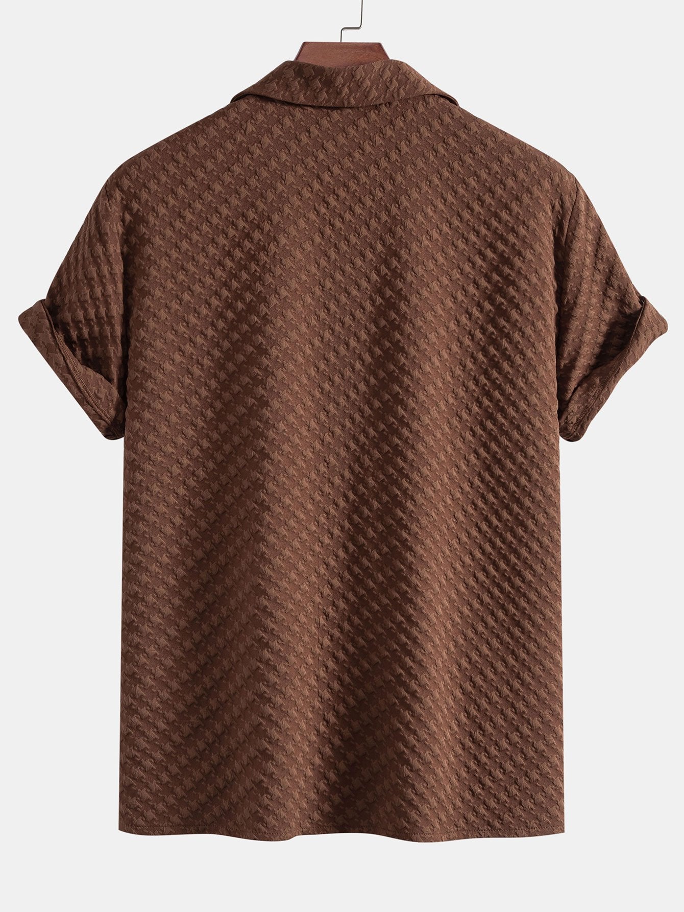 Set – kubánská košile jacquard kohoutí stopa a lněné kalhoty