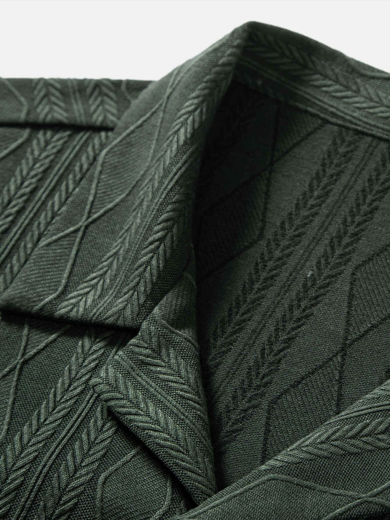 Set – kubánská jacquard košile a rovné kalhoty