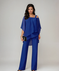 Mirella™ - Conjunto de Dos Piezas en Capas | Azul