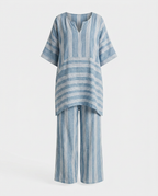 Dámský boho pruhovaný set – oversize střih
