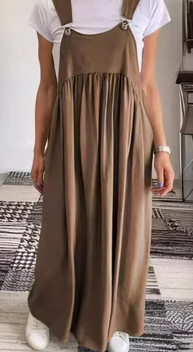 Casual šaty s hladkými nastavitelnými ramínky