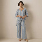 Dámský boho pruhovaný set – oversize střih