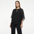 Valentina | Conjunto Elegante con Blusa Asimétrica y Pantalón de Pierna Ancha