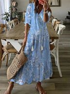 Elegantní boho splývavé šaty pro ženy