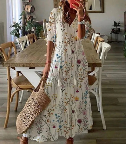 Elegantní boho splývavé šaty pro ženy