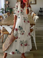 Luna | Vestido midi de estilo boho desenfadado