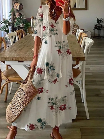 Elegantní boho splývavé šaty pro ženy